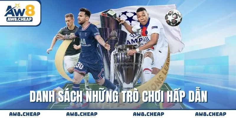 Danh sách những trò chơi thể thao AW8