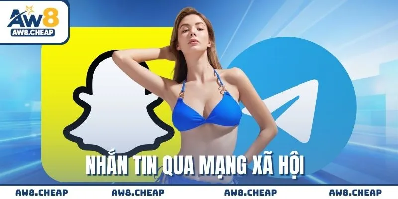 Nhắn tin qua tài khoản mạng xã hội chính thức